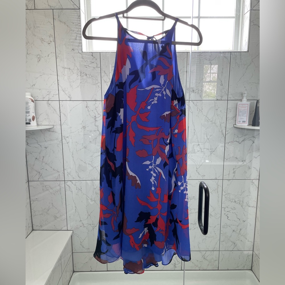 Hi-low halter dress